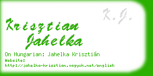 krisztian jahelka business card